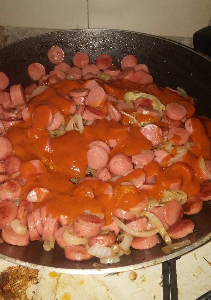Una foto de Salchicha con chipotle!