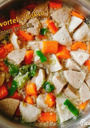 Foto resep Sop wortel + bakso
