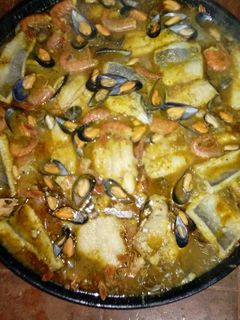 Una foto de Merluza en salsa