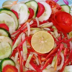 A picture of Kachoomber salad.
