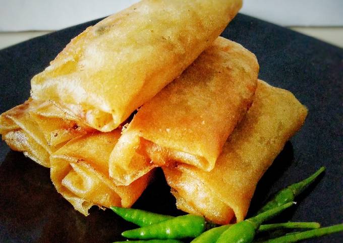 Lumpia udang tahu sayuran