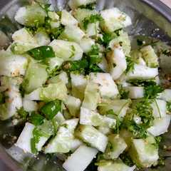 A picture of ककड़ी का सलाद(kakadi ka salad recipe in hindi).