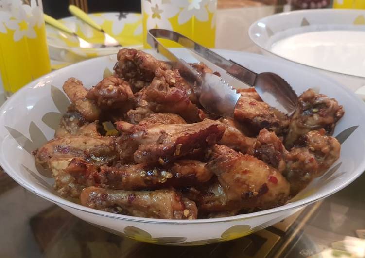 Recipe of Homemade Spicy sausage chicken wings