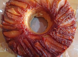 Una foto de Tarta invertida de manzana o pera