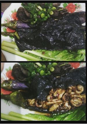 Foto resep Terong Goreng Isi Sambal Cumi kemul Nori