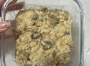Foto principal de Falso risotto con atún, huevo y champiñones. Rápido y alto en proteínas 💪🏻