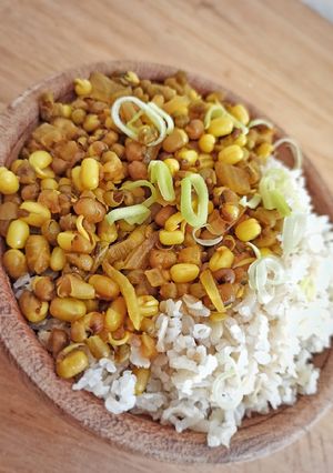 Una foto de Porotos mung