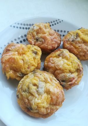 Tojás muffin recept fotója