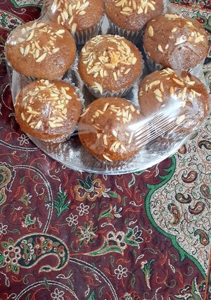 عکسی از دستور کاپ کیک کشمشی🍪🧁