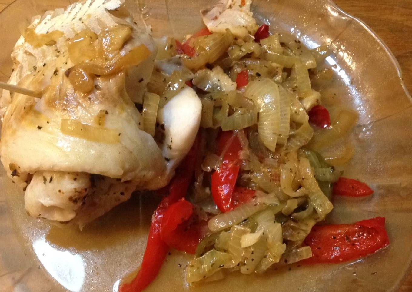 Rollo de merluza con verdura