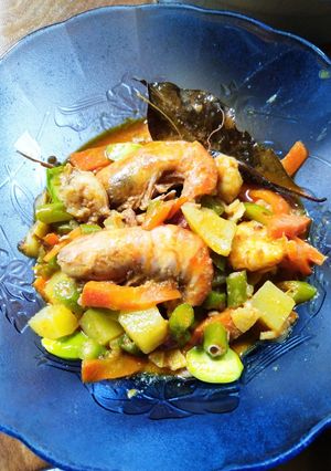 Foto resep Sayur lodeh topping udang