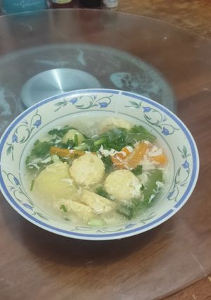 Gambar Resipi Sup Tauhu Telur