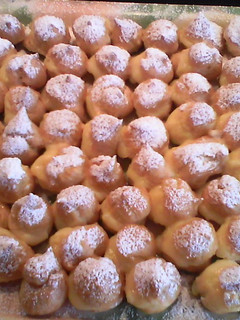 Una foto de Buñuelos con crema