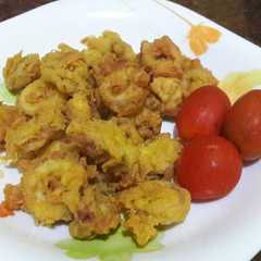 A picture of Calamary (cumi goreng tepung).