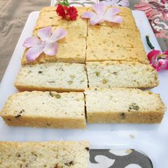 A picture of Rasmalai Tea Cake.