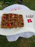 Waffles de Banana 🍌 con Harinas de Avena y Quinua Tostada