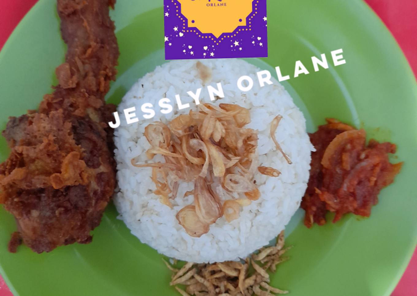 Nasi lemak Jesslyn Orlane