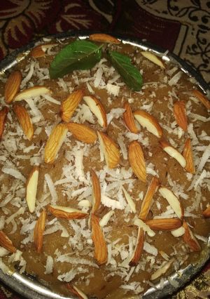 A picture of Aata halwa(bhog).