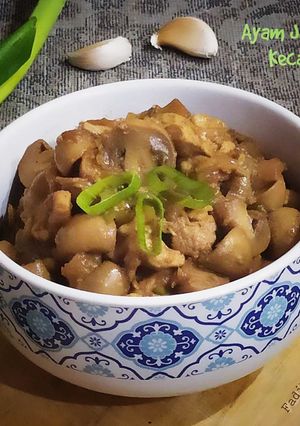 Foto resep Ayam Jamur Kecap Super Praktis (Untuk Toping Mie)