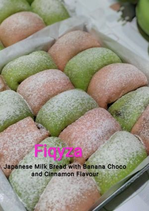 Foto resep Japanese Milk Bread Banana Choco and Cinnamon Flavour