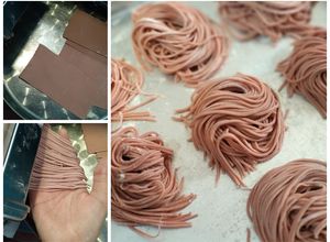 Foto resep Mie Bayam merah