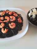 Spaghetti nero con gambas