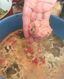 Caldito de albóndigas,!¡