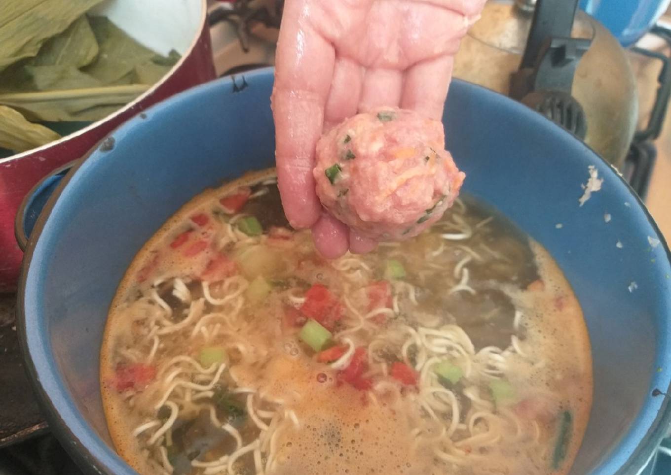 Caldito de albóndigas,!¡