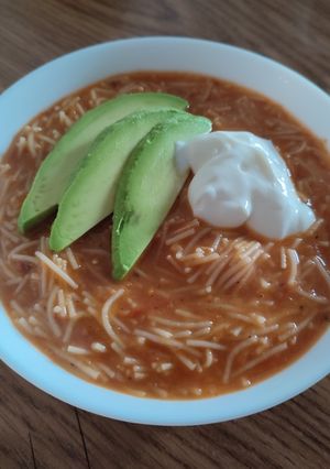 A picture of Chipotle Noodle Soup (335kcal).