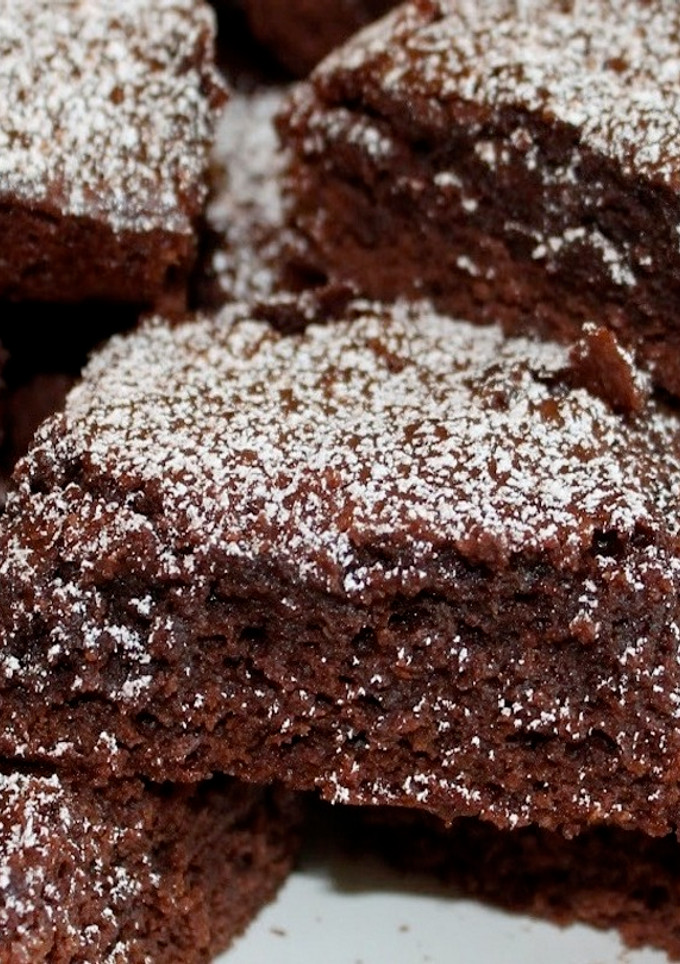 Una foto de Brownie de chocolate al micro