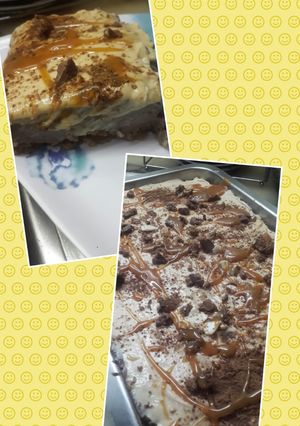 Una foto de Postre de chocolate y vainilla 🍰🍫en tres pasos