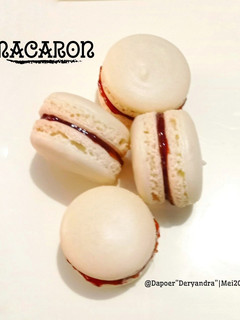 Foto resep Macaron dengan metode Swiss Meringue (memakai tepung terigu)