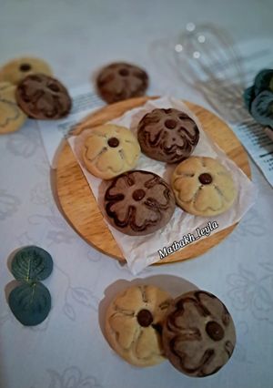 عکسی از دستور کلوچه دورنگ