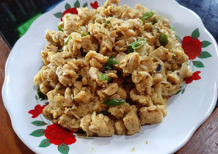 Langkah Mudah untuk mengolah Tumis Tempe Cabe Ijo Anti Gagal