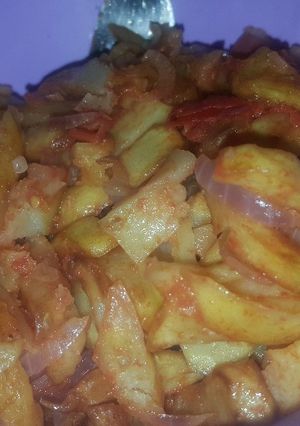 A picture of Chips masala.