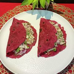 A picture of Jawar beetroot paneer healthy paratha.