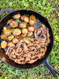 One Pan Chimichurri Flank Steak with Potatoes