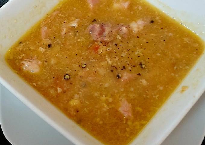 Recipe of Jamie Oliver My Homemade Thick Pea &amp; Ham Soup 😋
