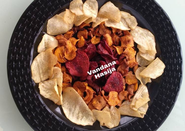 Steps to Prepare Homemade Chips Platter