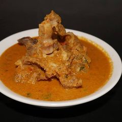 A picture of Mutton Kuzhambu.