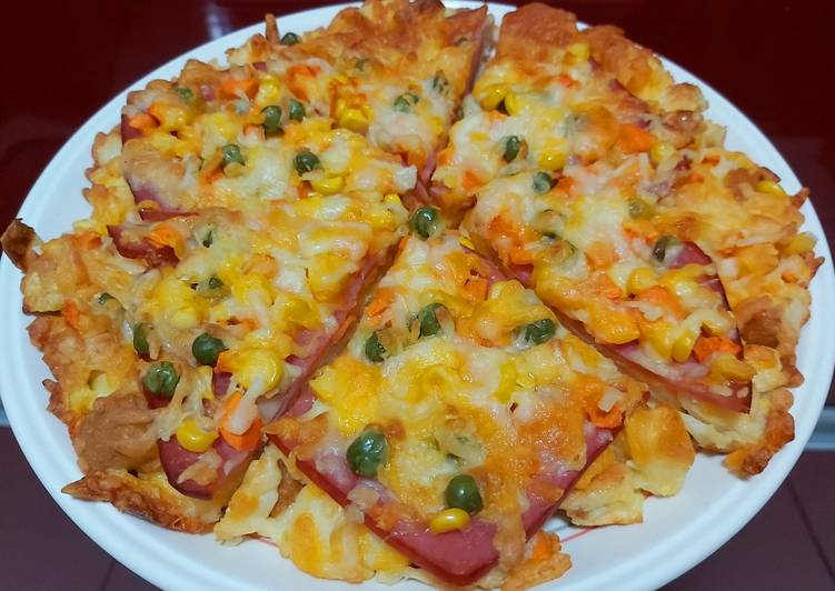 Resep pizza roti tawar teflon sederhana