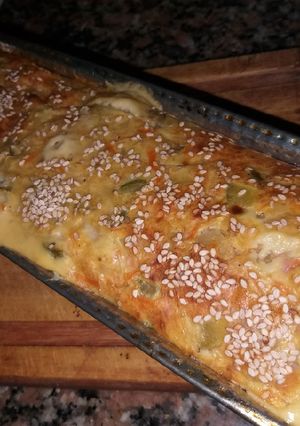 Una foto de Budín de VERDURAS 🥕🍅🍆🍄 (sin harina)