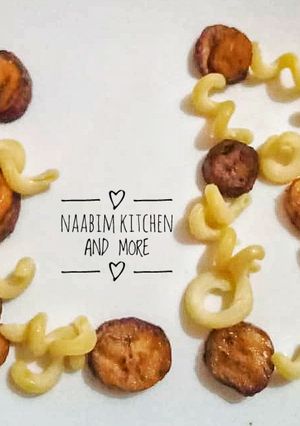 Macaroni da plantain ainihin hoton girkin