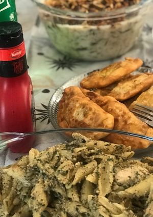 عکسی از دستور پاستا با سس پستو