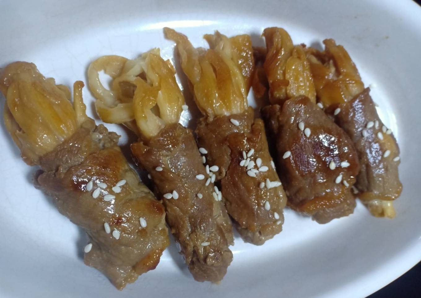 Mushroom Beef Roll