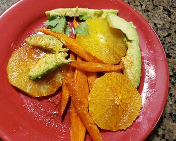 Popular Recipe Roasted Carrot Orange  Avocado Salad Yummy