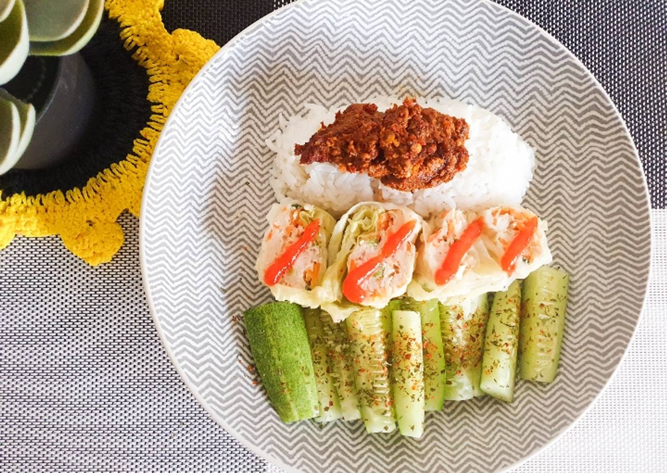Ayam Lilit Kol, Kol Gulung Isi ayam