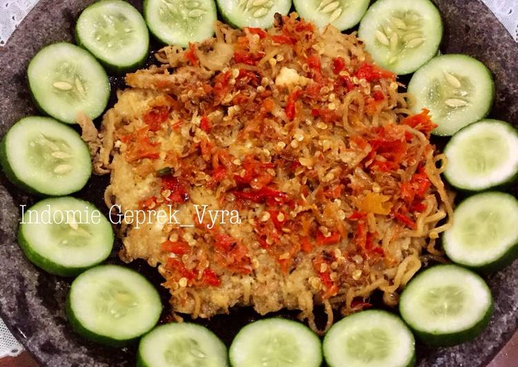 Resep Indomie Geprek, Enak Banget