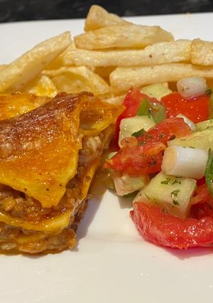 O poză a rețetei Lasagna cu carne și ciuperci👌.