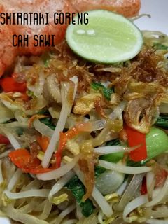 Foto resep Mie shirataki goreng cah sawi "ekonomis" 😅